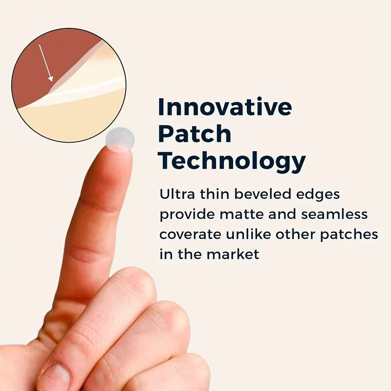 Ultra thin hydrocolloid patch technology on fingertip